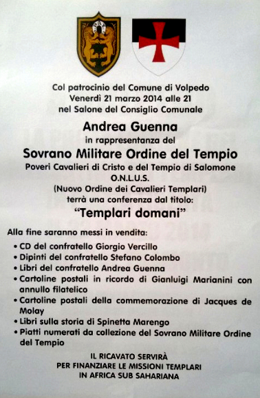 Conferenza del 21 marzo a Volpedo